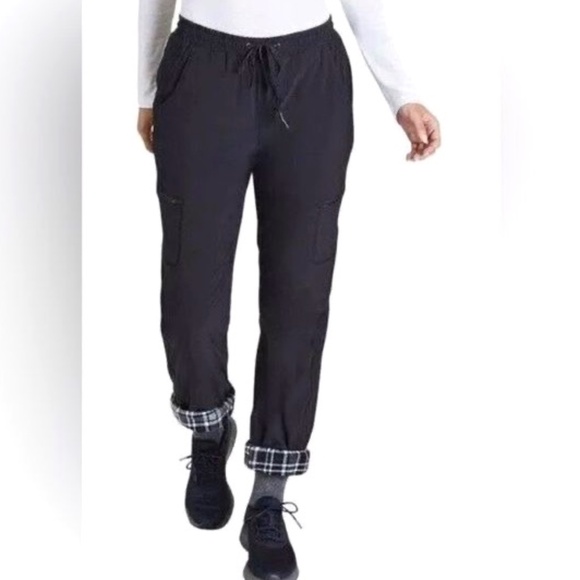 Eddie Bauer stretch fleece lined polar cargo pants/ joggers - Picture 1 of 9